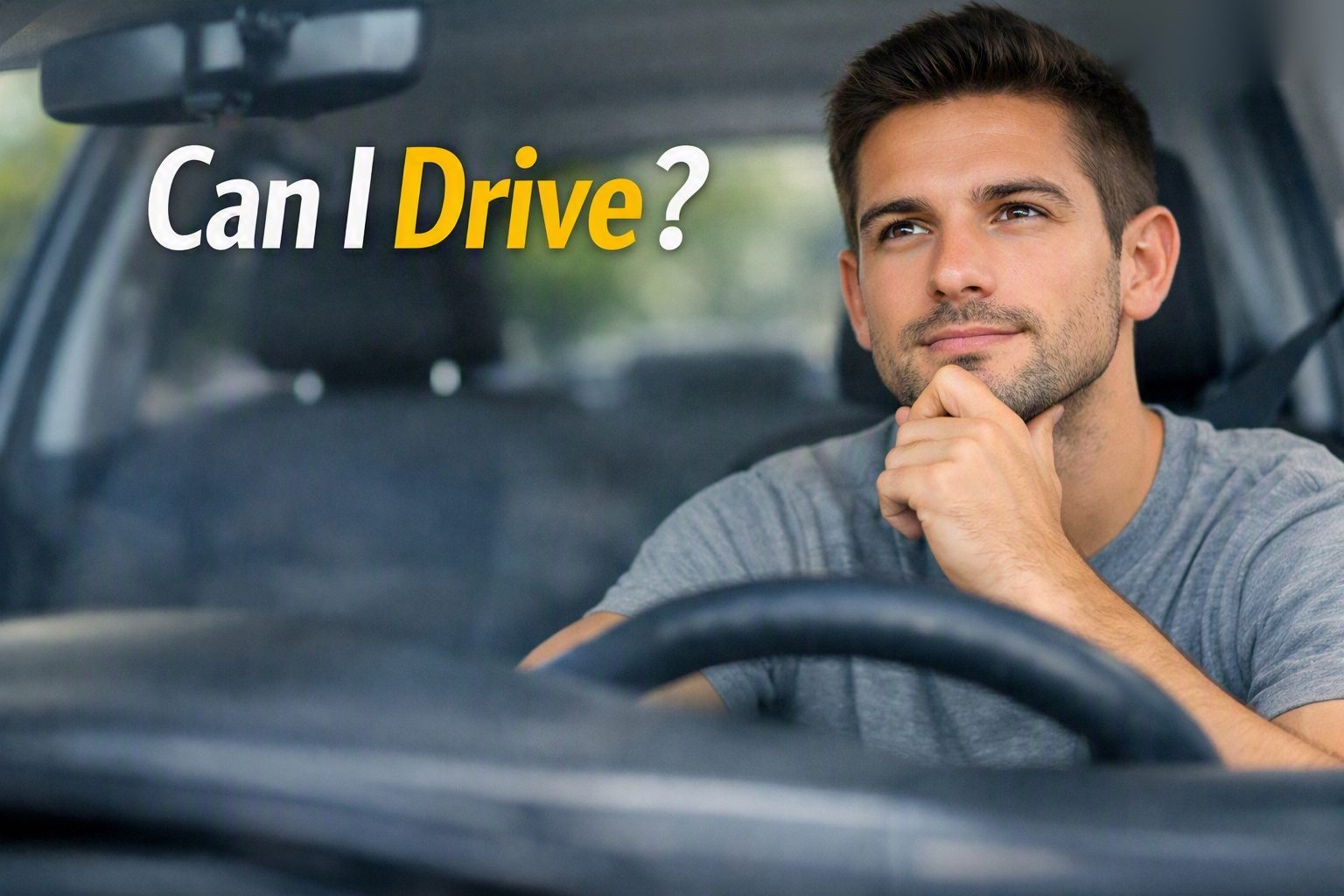 Driver deciding whether it is safe to drive with a dashboard warning light on